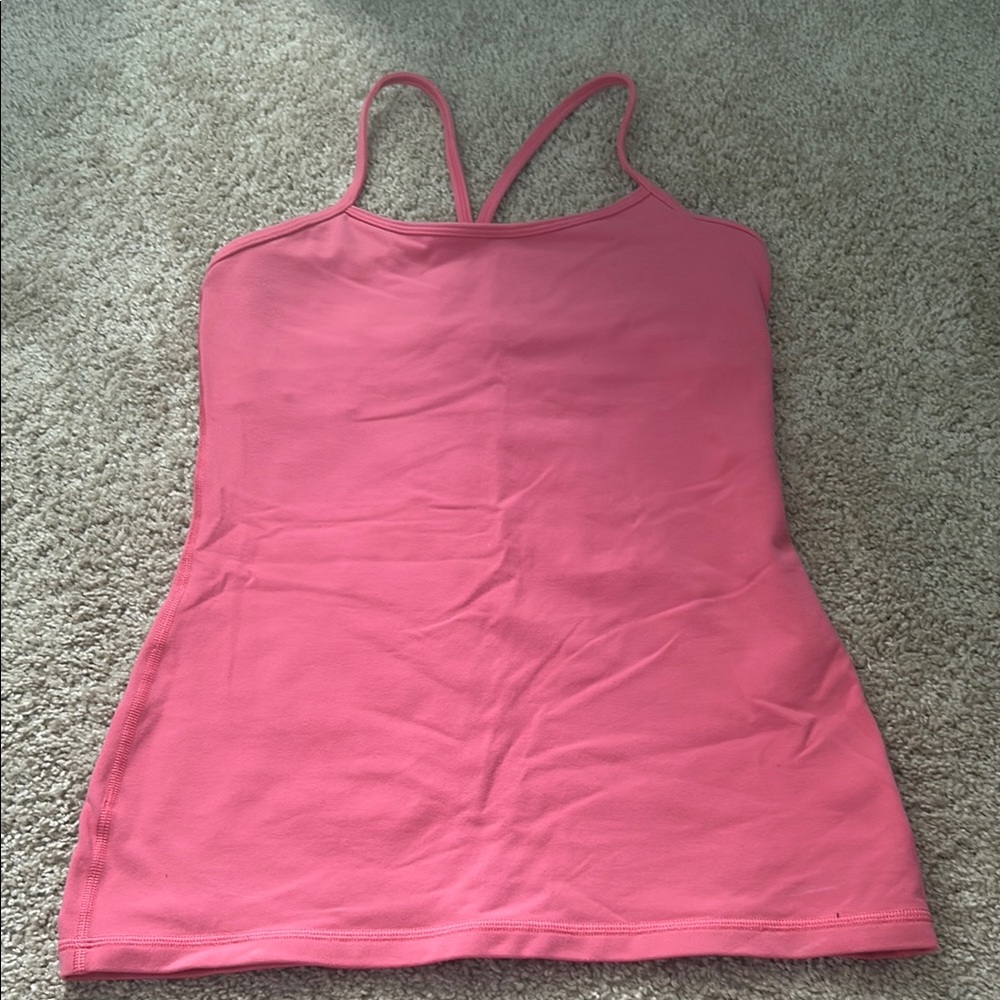 Lululemon Athletica Pink Fitted Camisole Tank Top